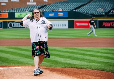 in a game against the Minnesota Twins at Comerica Park in Detroit, Michigan on August 9, 2023. (Allison Farrand / Detroit Tigers)